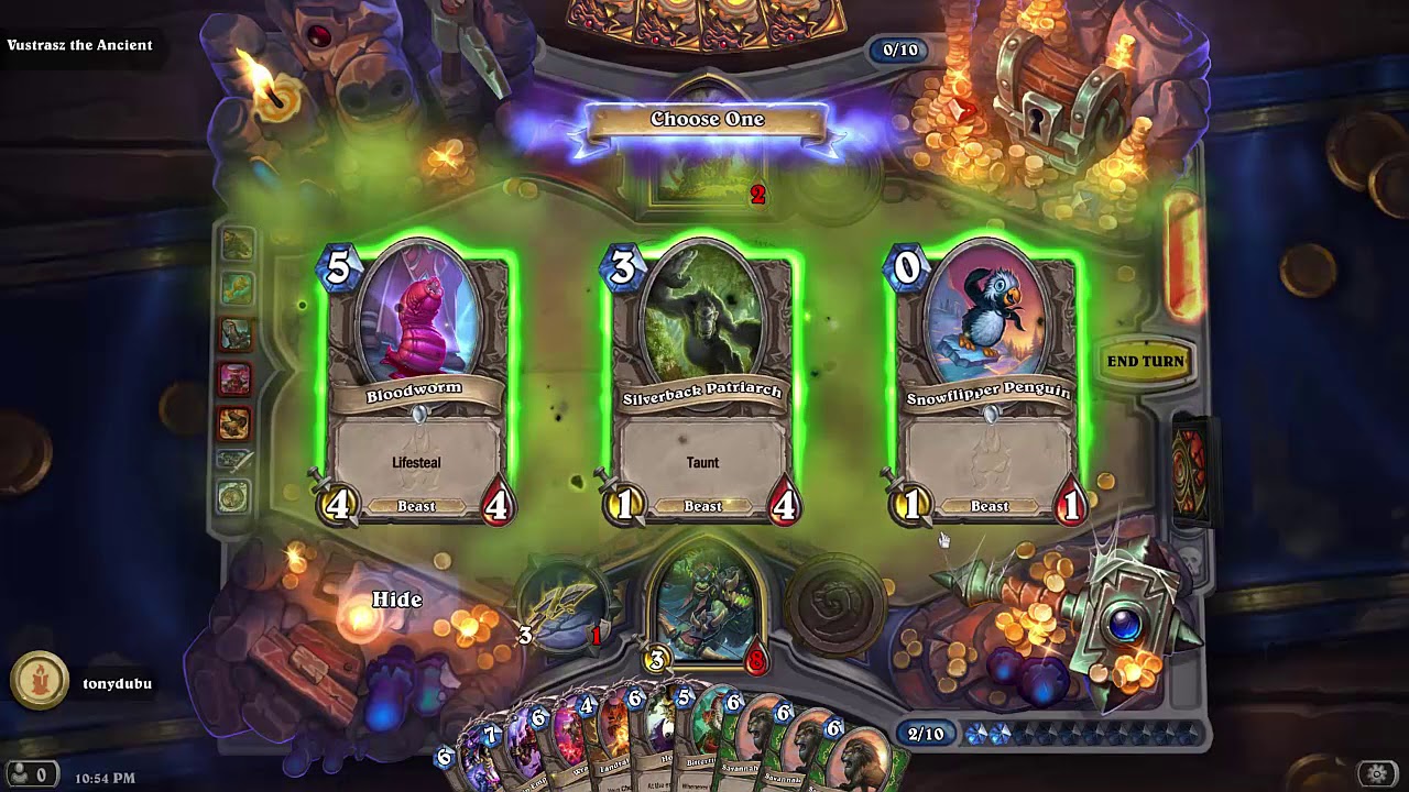 Hearthstone   Spot the Lethal   Vustrasz the Ancient Dungeon Run Boss
