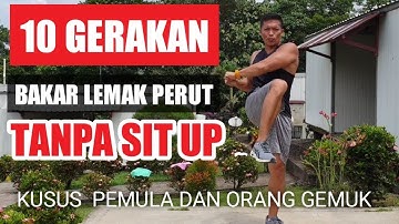 10 Gerakan membakar lemak perut tanpa sit up