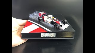 Ayrton Senna GP Bélgica 1989 Diorama escala 1/43