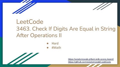 【每日一题】LeetCode 3463. Check If Digits Are Equal in String After Operations II