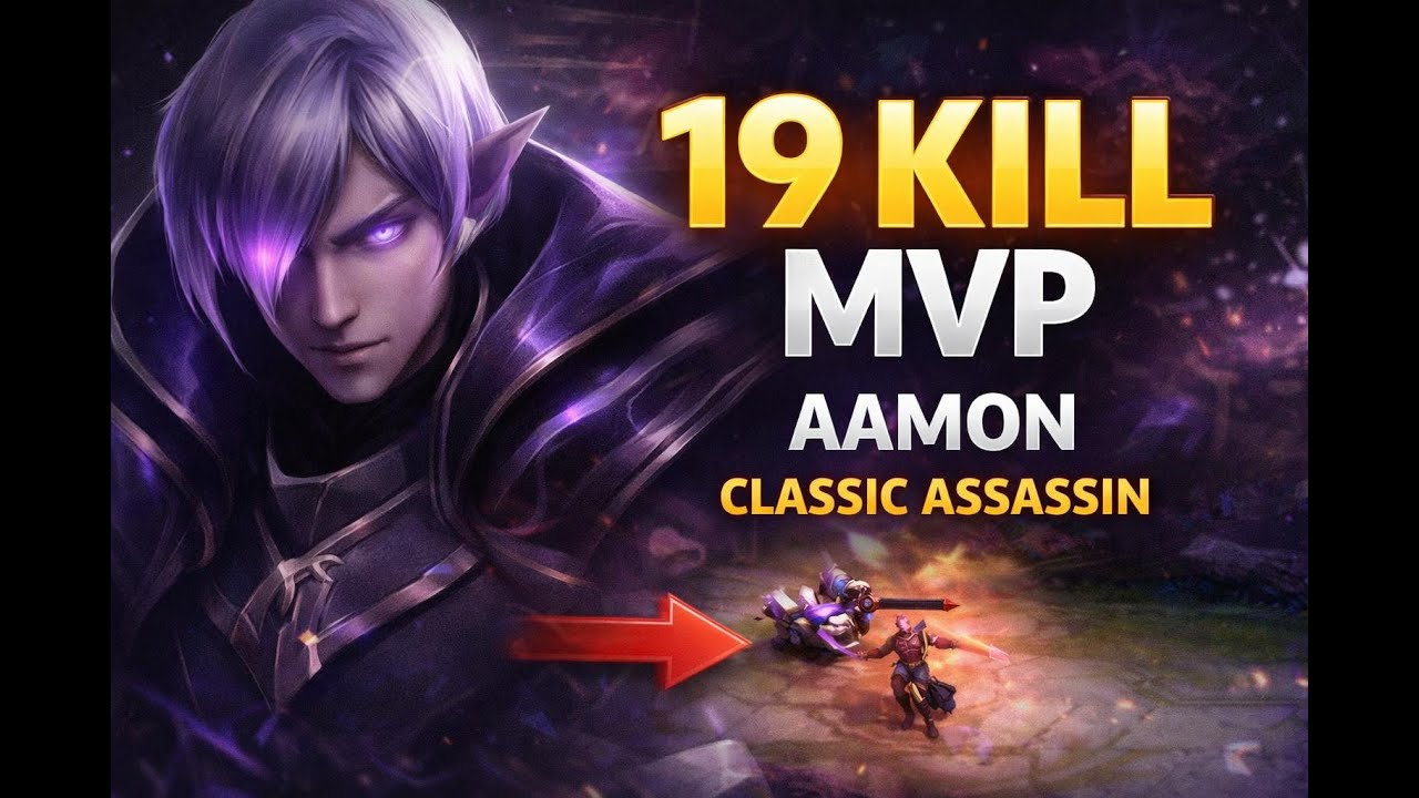 Aamon Classic Gameplay | 19/2/5 KDA • WIN • MVP 🔥 | Mobile Legends
