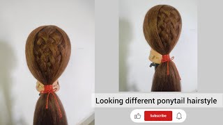 Looking different ponytail hairstyle | #trending #viral #hairtutorial #viralvideo #video ❤️