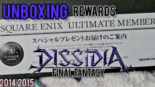 Unboxing Square Enix Members Japan Ultimate Rewards 2015 Dissidia FF Arcade Plaq