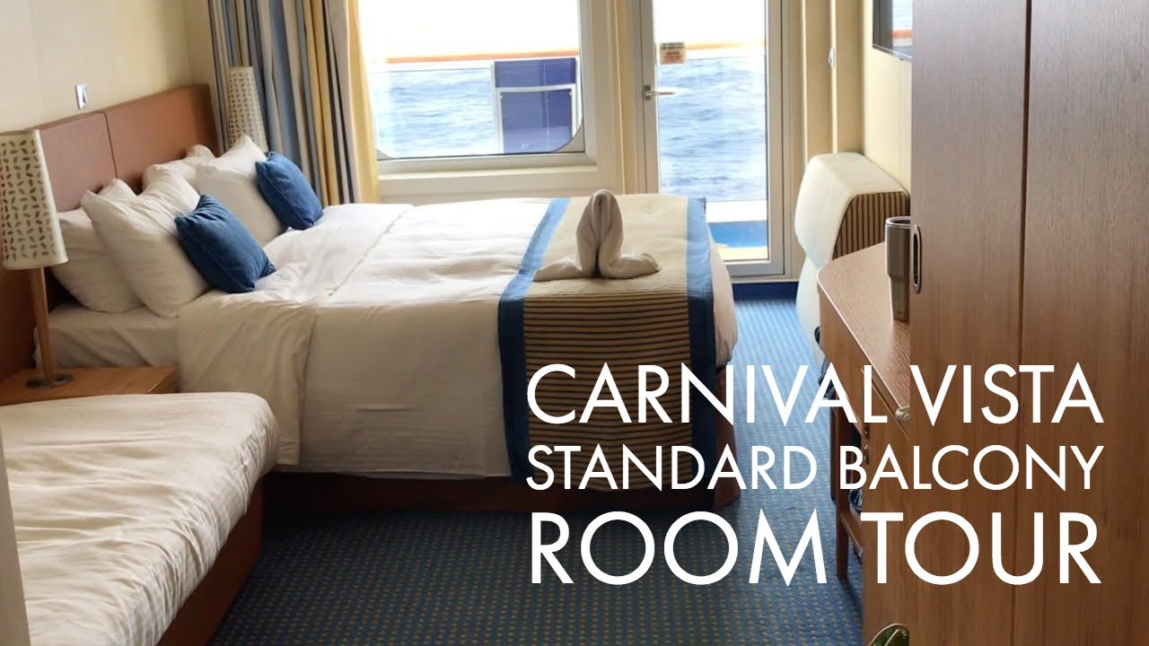 Carnival Vista Standard Balcony Room Tour Stateroom 6353