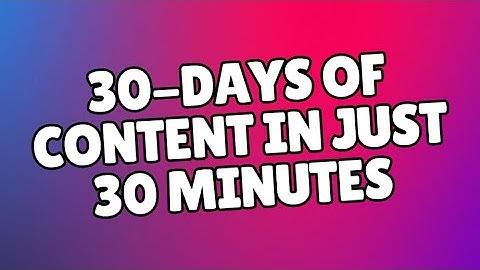 30-Day Content Plan in 30 Minutes using ChatGPT | Beyond Brand Academy