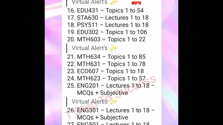 Virtual Mid-term Syllabus all subjects for fall 2025 || 