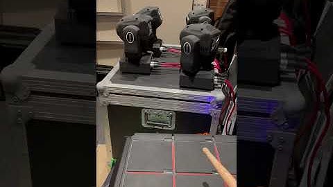 Roland SPD-SX and MyDMX control your dmx scenes via drum pad.