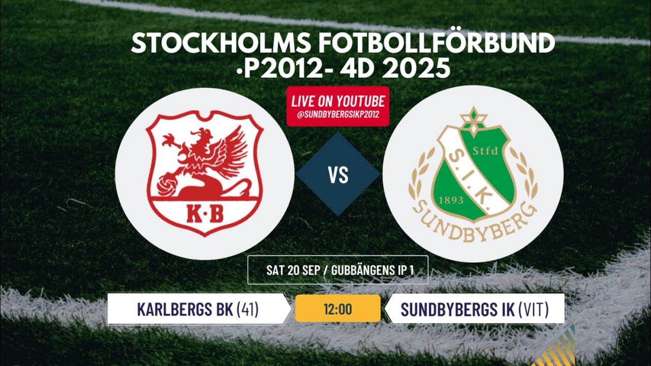 🏆 Karlbergs BK 41 vs Sundbybergs IK Vit | P2012-4D | 20 Sep 2025