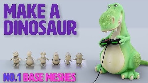 Create a Dinosaur Character  |  Part 1 | Base Meshes | Blender 2.8