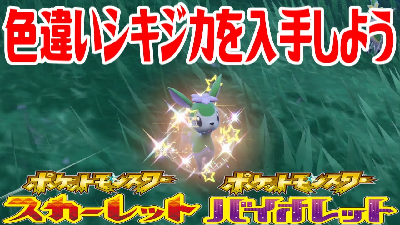 ポケモンSV】色違いシキジカ(なつのすがた)を入手しよう