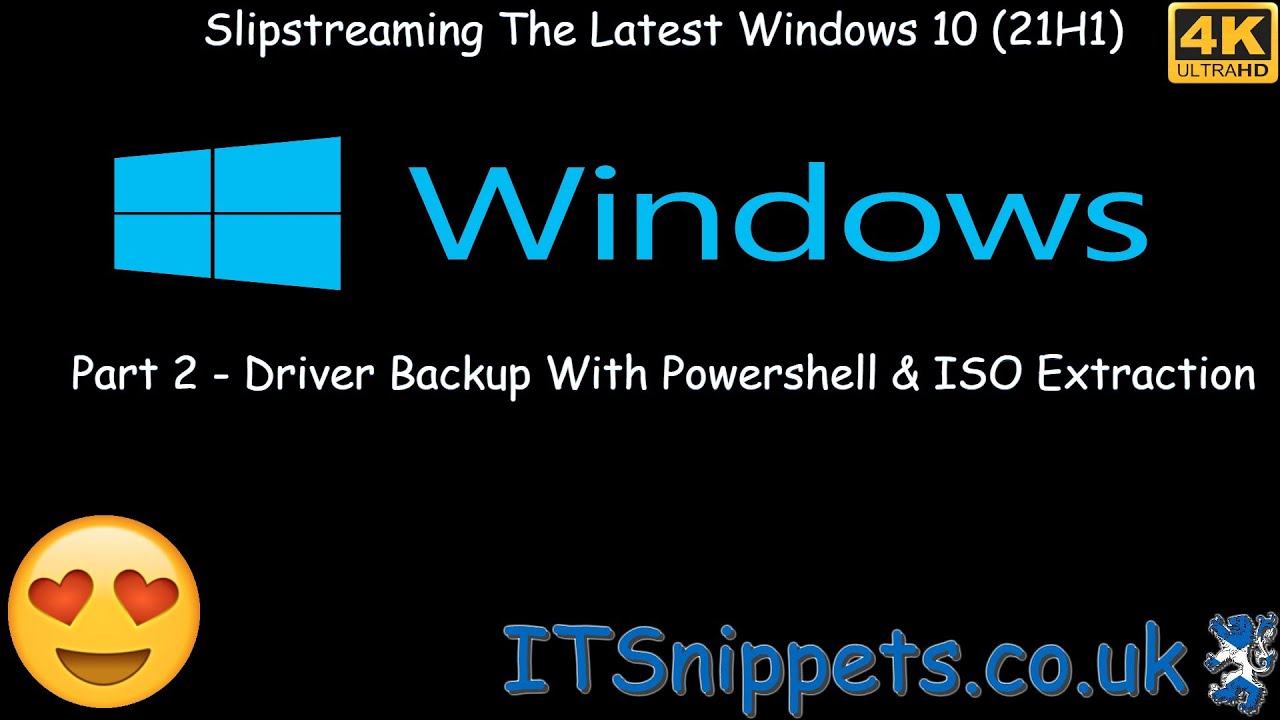 Slipstream Windows 10 21H1 To A Custom ISO Part 2 Extract Drivers