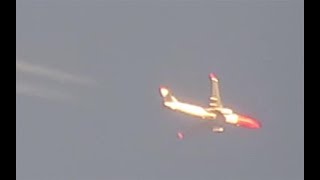 Sunshine on a plane after sunset