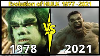 Evolution of HULK 1977 - 2021 (mark ruffalo marvel avengers)