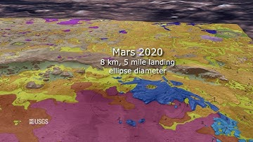 Fly By of Jezero Crater and SIM 3464