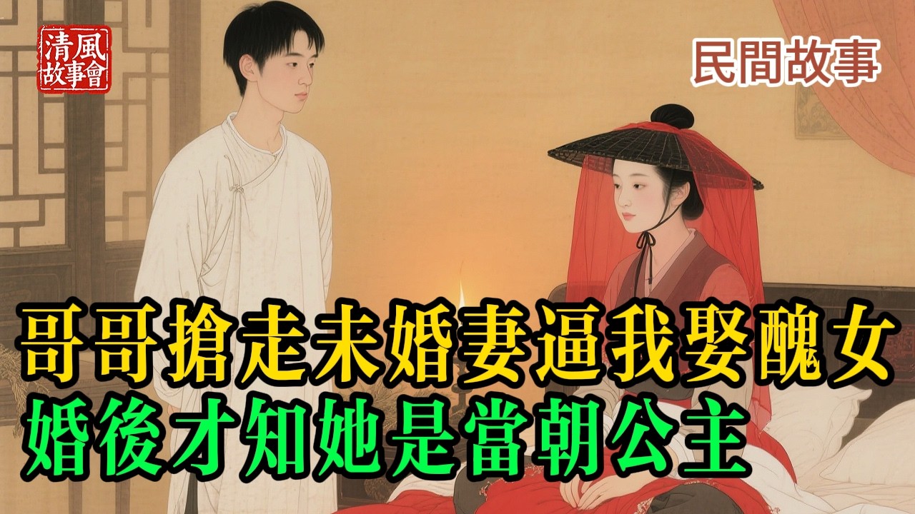 哥哥搶走未婚妻，逼我娶乞丐為妻！全村笑我是傻子，直到那日她摘下斗笠，惡兄悔斷腸，我卻成了當朝駙馬！#民間故事 #情感故事 #懸疑 #奇聞異事 #古裝 #人性 #因果報應 #爽文 #說書