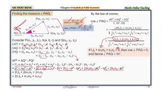 G-12 Chapter-3 Analytical Solid Geometry Part (8) For 2025-2026
