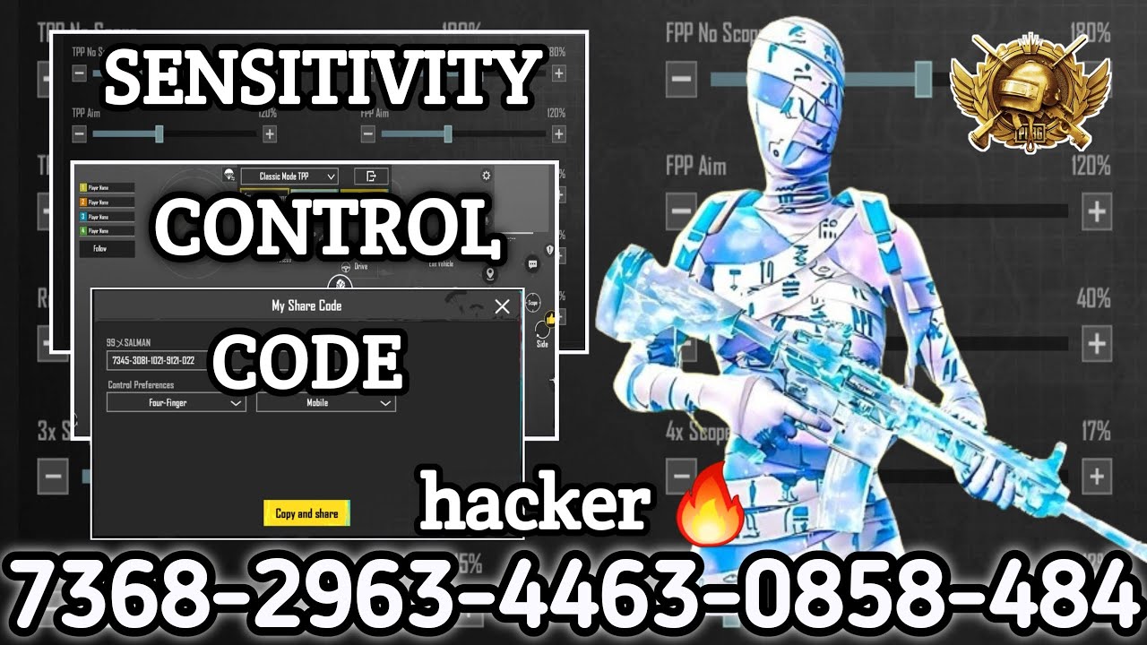 NEW UPDATE 3.2.0 ⚡ BEST SENSITIVITY CODE + CONTROL SETTINGS PUBG MOBILE ...