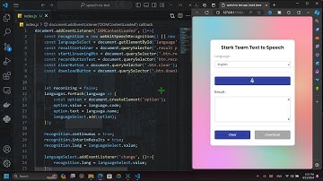 ASMR Programing Speech To Text App with HTML, CSS and JavaScript