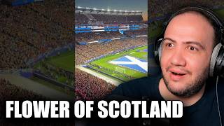 Foreigner's Emotional Reaction To Tartan Army Singing "Flower Of Scotland" | Fans March To Red Sox