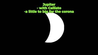 Solar eclipses on different planets! #eclipses #space #shorts