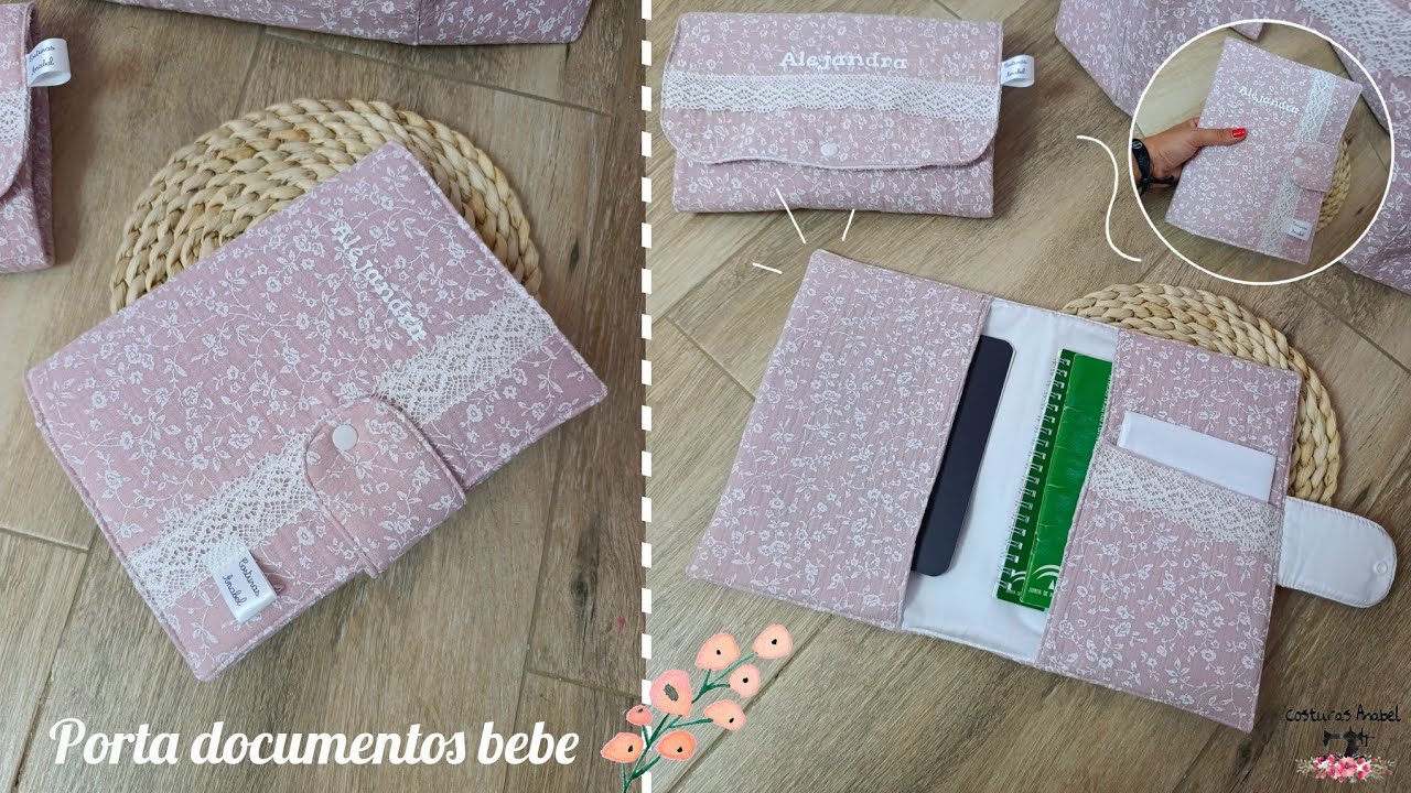 Porta documentos para bebé 🍼| Súper fácil 🪡| Patrón gratis 👇🏻 #coser #costura #diy