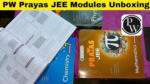 PW Prayas JEE 2025 Modules Unboxing