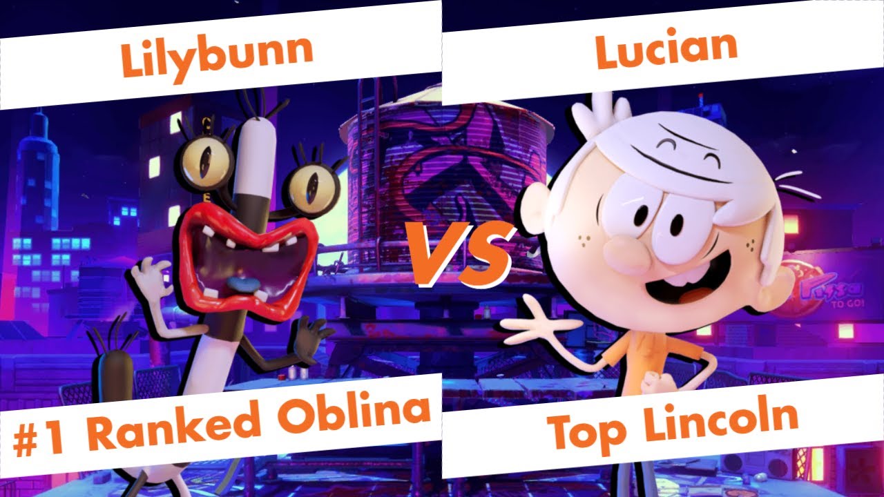 【Nick All Star Brawl】Lilybunn (Oblina) vs lucian (Lincoln Loud) High Level Gameplay【NASB】