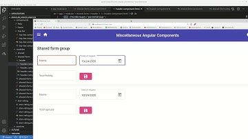 How to reuse /share subforms or controls across multiple Reactive Forms in Angular