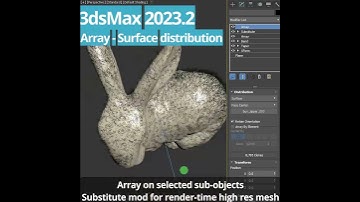 #3dsMax 2023.2 - Surface distribution