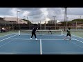 Do you prefer daytime or night time pickleball? | Doubles, Colby/Davin vs Taylor/Aaron | Oahu, HI