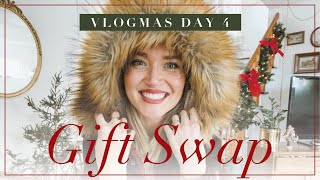 Vlogmas Day 4 | Gift Swap and Mini Thrift Haul for a Baby Shower