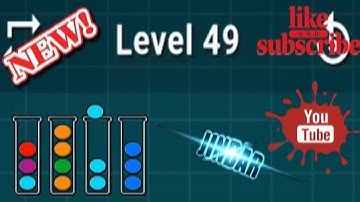 Ball Sort Puzzle Level 49 Color Sorting Games Level 49