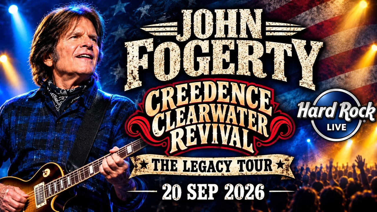JOHN FOGERTY -  Full 4K Concert @ Hard Rock Live, Hollywood FL 20 SEP 2026