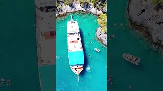 Gökyüzünden Ölüdeniz - Ölüdeniz Tekne Turu - Ölüdeniz Drone Çekim - Fethiye Turkey shorts