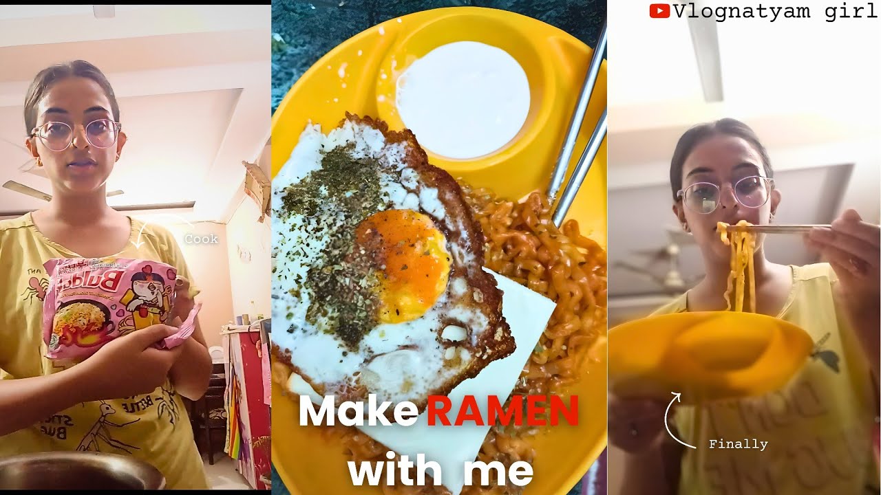 ASMR cooking ||•Carbonara buldak ramen||• DON'T JUDGE ME !