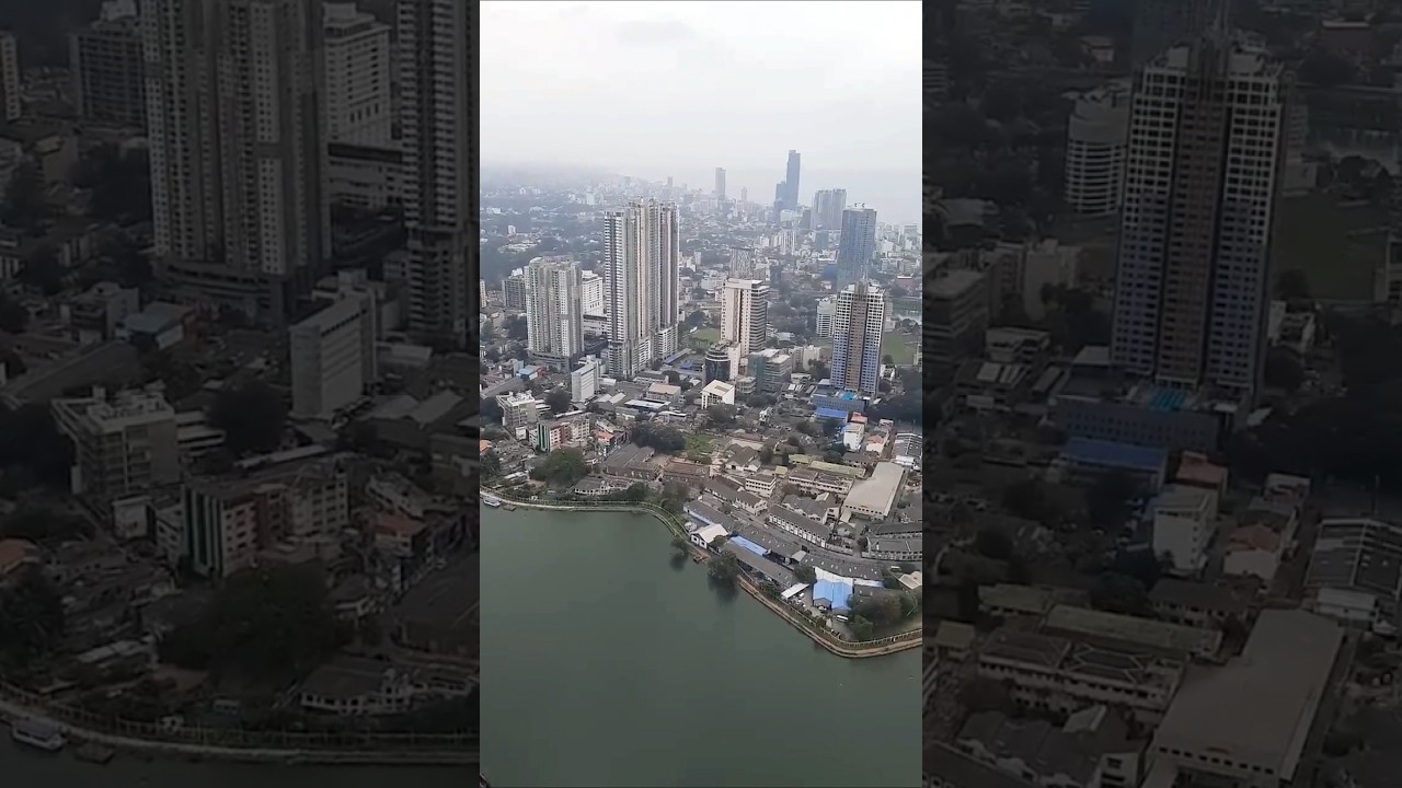 Breathtaking Aerial View of Colombo City | Sri Lanka Travel #shorts #srilanka #colombo