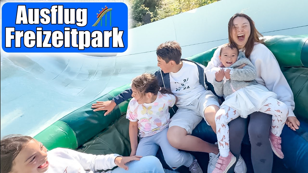 Große Überraschung 😍 Achterbahn fahren mit der Familie! Ausflug zum Freizeitpark! Mamiseelen