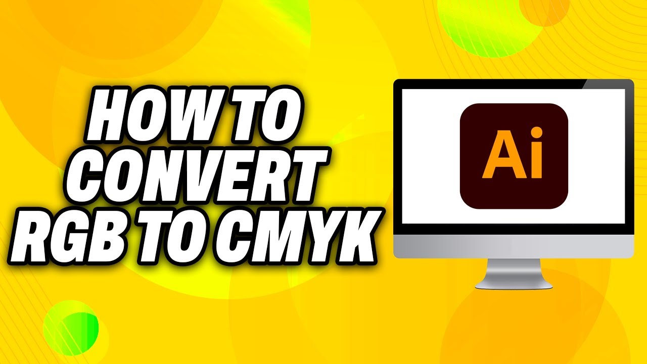 How To Convert RGB to CMYK with Illustrator - Quick Fix - YouTube
