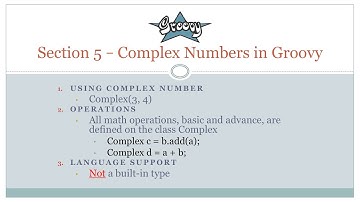 #groovy #complexnumber #striversity c05s05 - Complex Number in Groovy