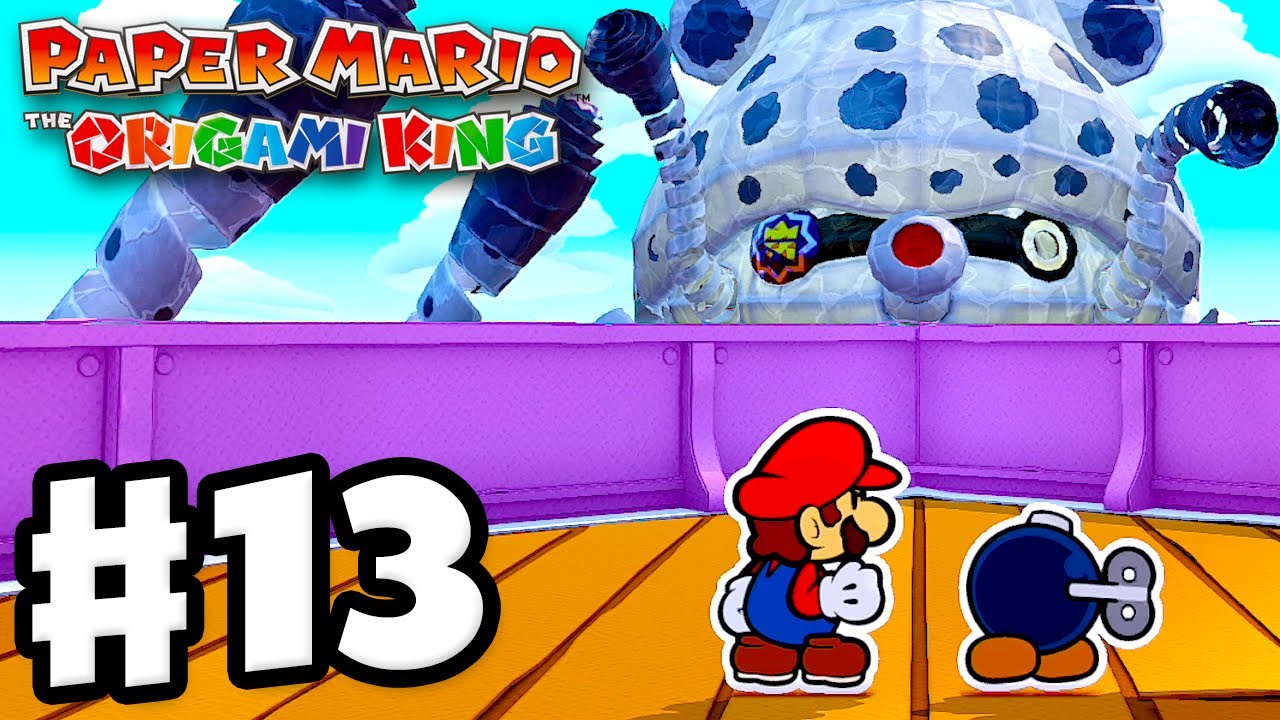 Gooper Blooper Boss Fight! Paper Mario The Origami King Gameplay