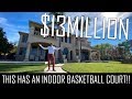 CRAZY $13MILLION MANSION WITH AN INDOOR BASKETBALL COURT!!