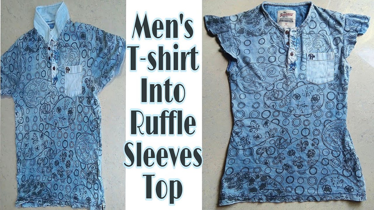 Convert men's t shirt into women's top Mens t shirt se top kaise