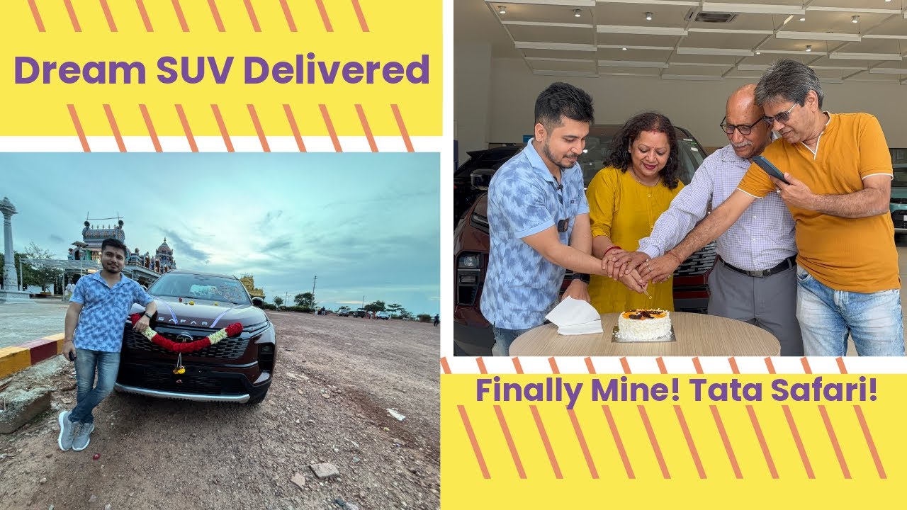 From Showroom to Temple | My Tata Safari Delivery Highlights | Bellad Tata Showroom 🚗