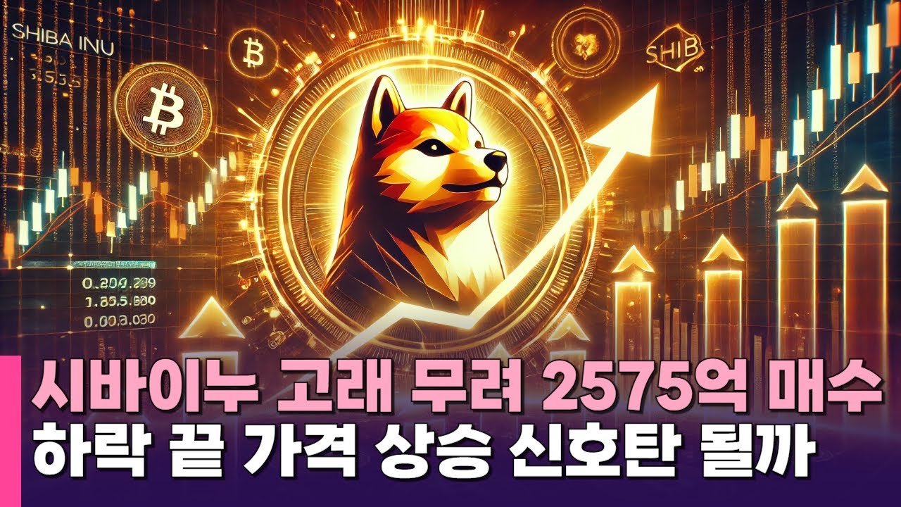 시바이누 고래, 2575억 SHIB 매수…하락 끝 가격 상승 신호탄 될까