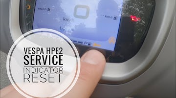 2023 Vespa gts 300 hpe2 service light reset