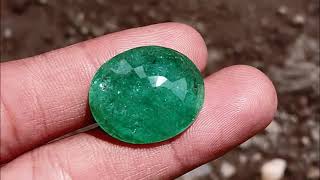 NATURAL EMERALD BERYL COLOMBIA BIG DIM 23X19X9 28 40 crt