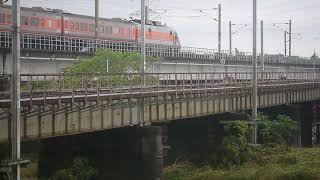 123次E1000自強號 二仁溪橋 通過