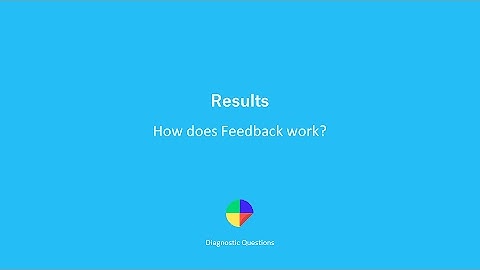 How does Feedback work? - Results on Diagnostic Questions