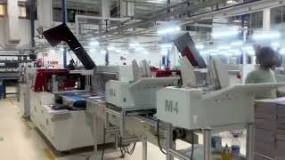 Factory Actual Operation: Pillow Shrink Machine for Envelopes | Auto Paper Feeder + Labeling Machine