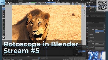 Video Rotoscope in Blender [# 5] // Jihambru stream (2021.10.6)